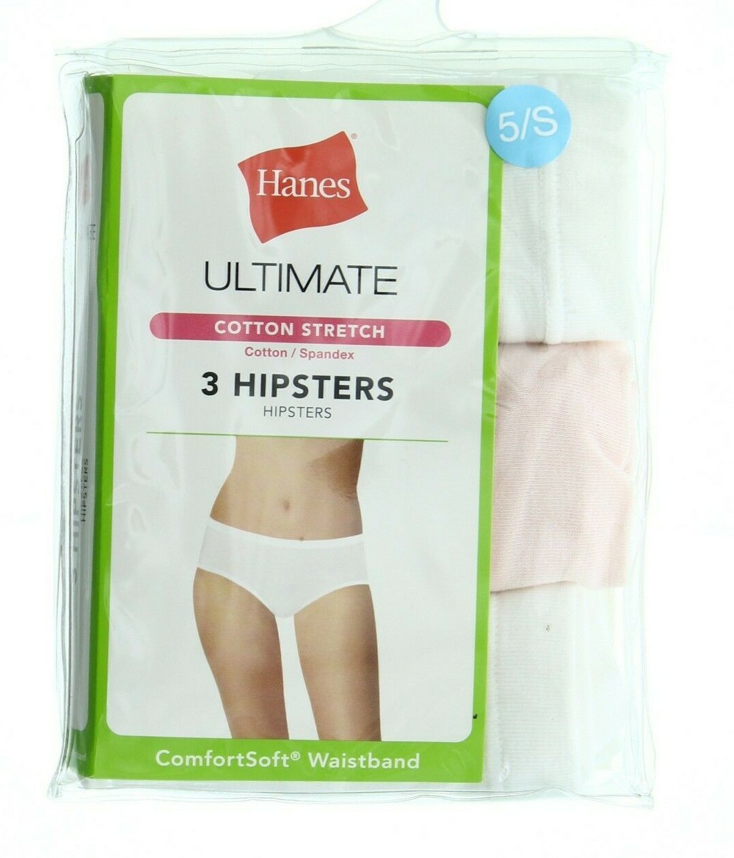 Hanes Hipster Underwear Ultimate Cotton Stretch, Comfortsoft, 3 Pack 41KSB2