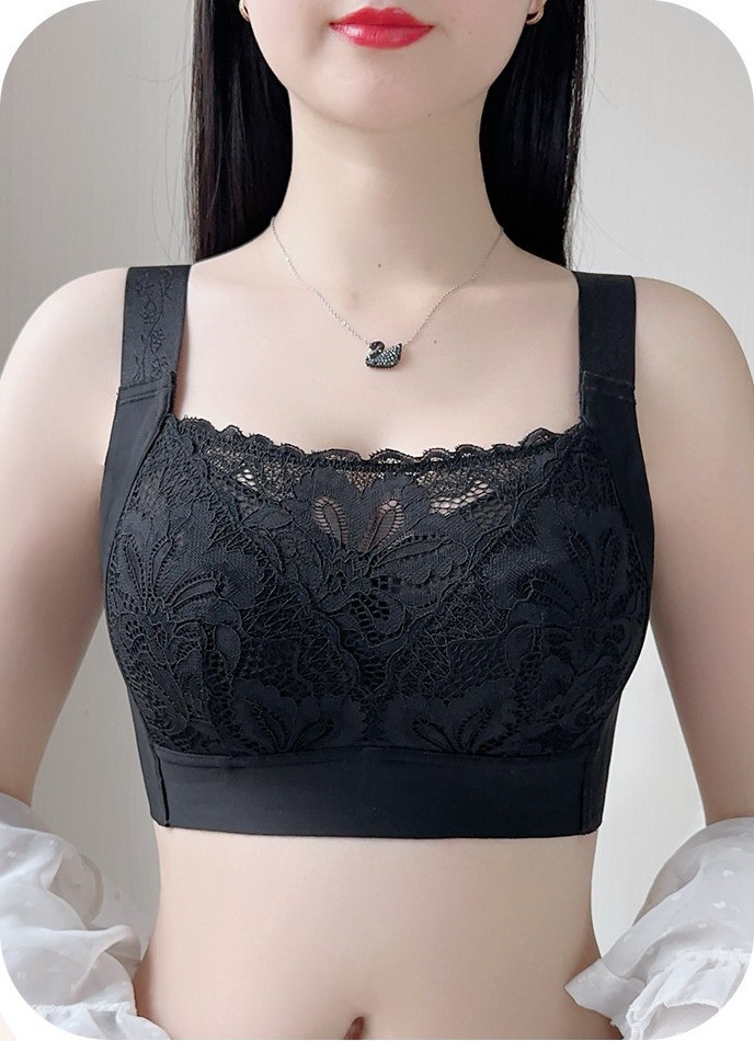 Women Bras Full coverage Wireless Seamless Floral Plus size Underwear 20791