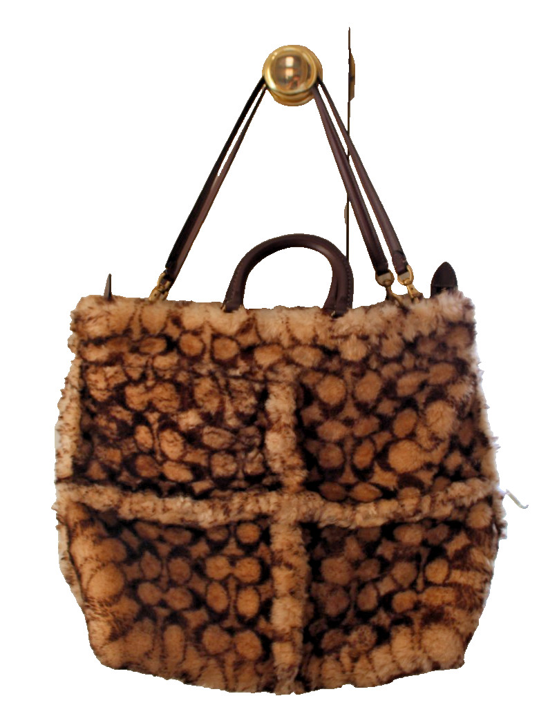 Coach Rogue Large Tote Signature Shearling Style C6162