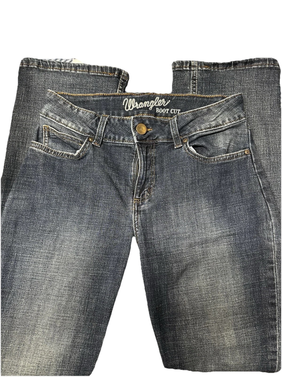 Wrangler Women’s Retro Bootcut Jeans Blue Denim, Size 7×34