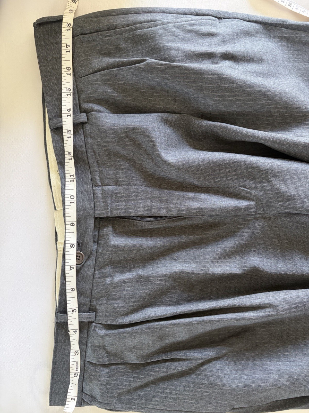 Brooks Brothers suit mens 44L Gray Pinstripe 2 Button 1818 Madison Saxxon Wool