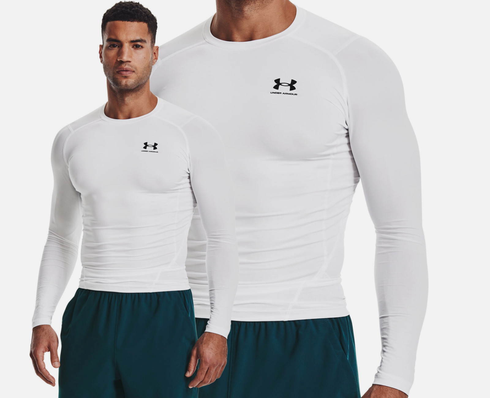 Under Armour HeatGear Long Sleeve Compression Fit Mens Shirt 1361524 FREE SHIP !