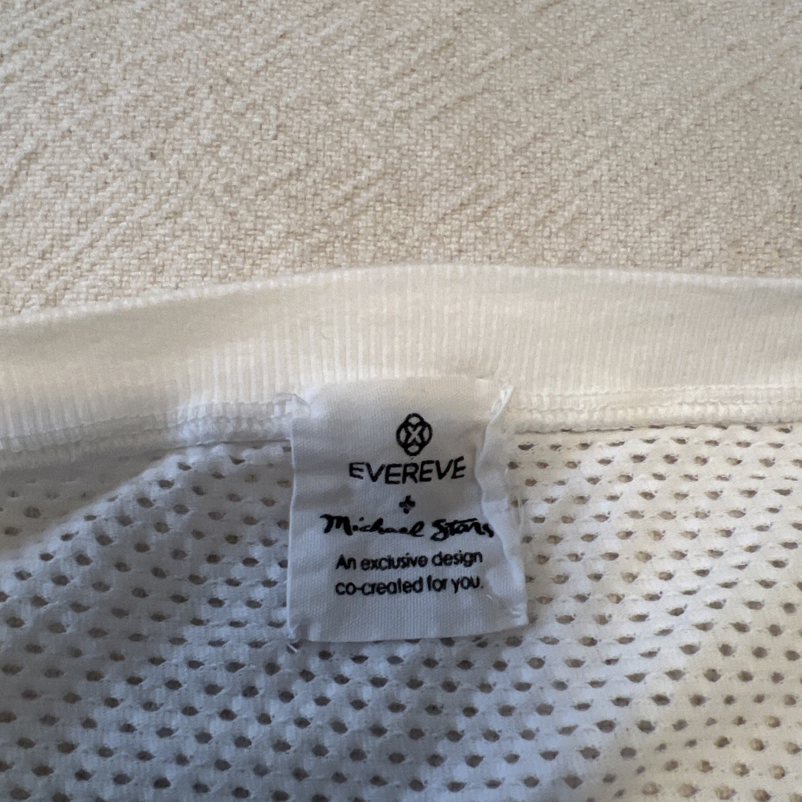 XS Women’s Cotton Mesh White Bat Wing 3/4 Sleeve Top Beach Cover Up