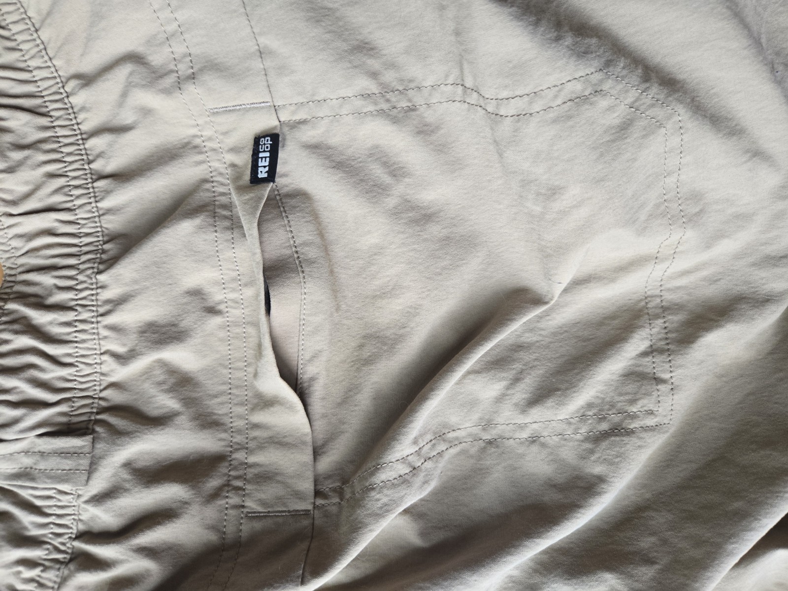 REI Co-op Pants Mens 40×32 Brown Nylon Stretch Convertible Cargo Hiking Outdoor
