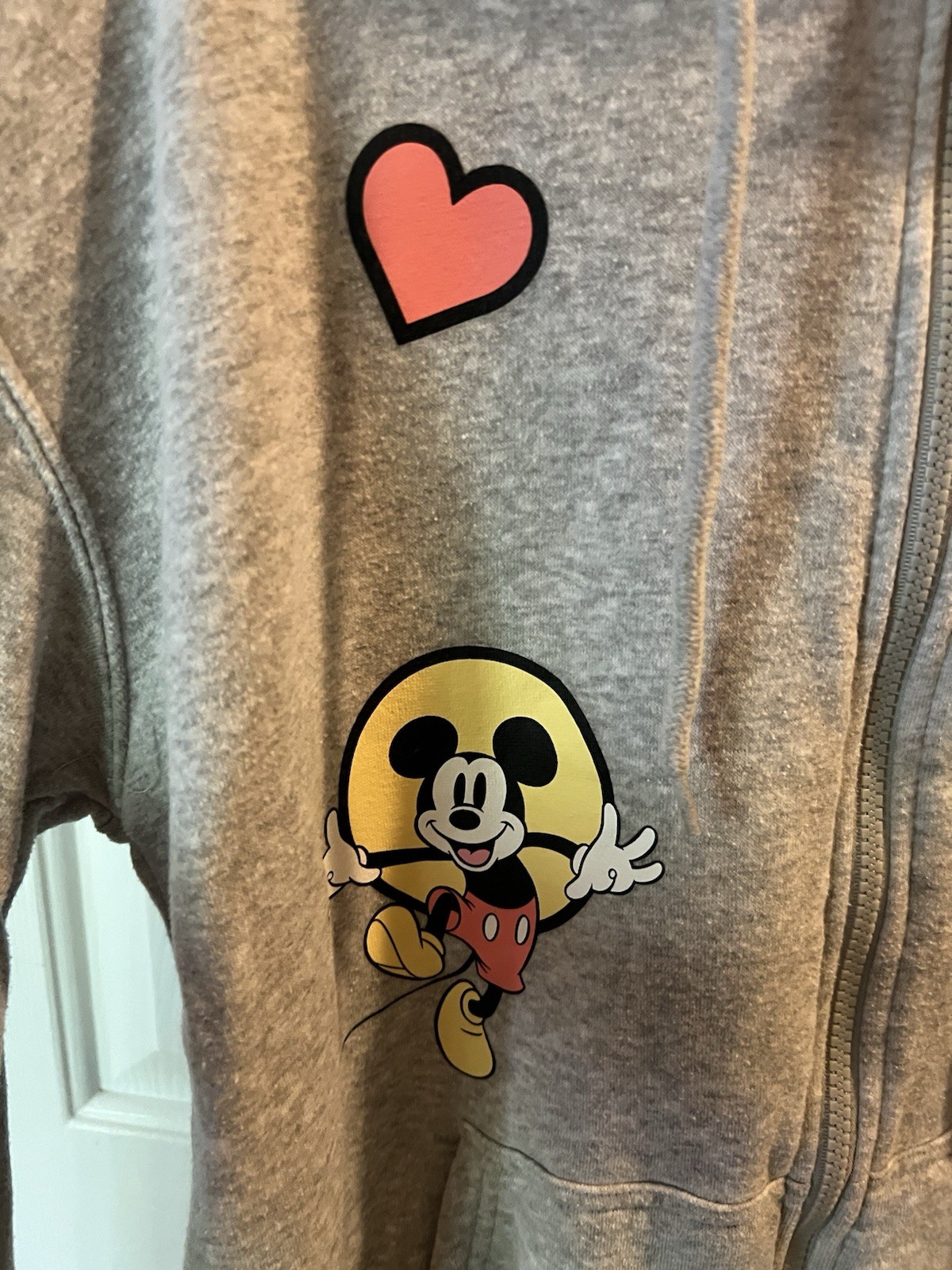 Disney Hoodie Mickey and Friends Full Zip Size M Hooded Character Jacket