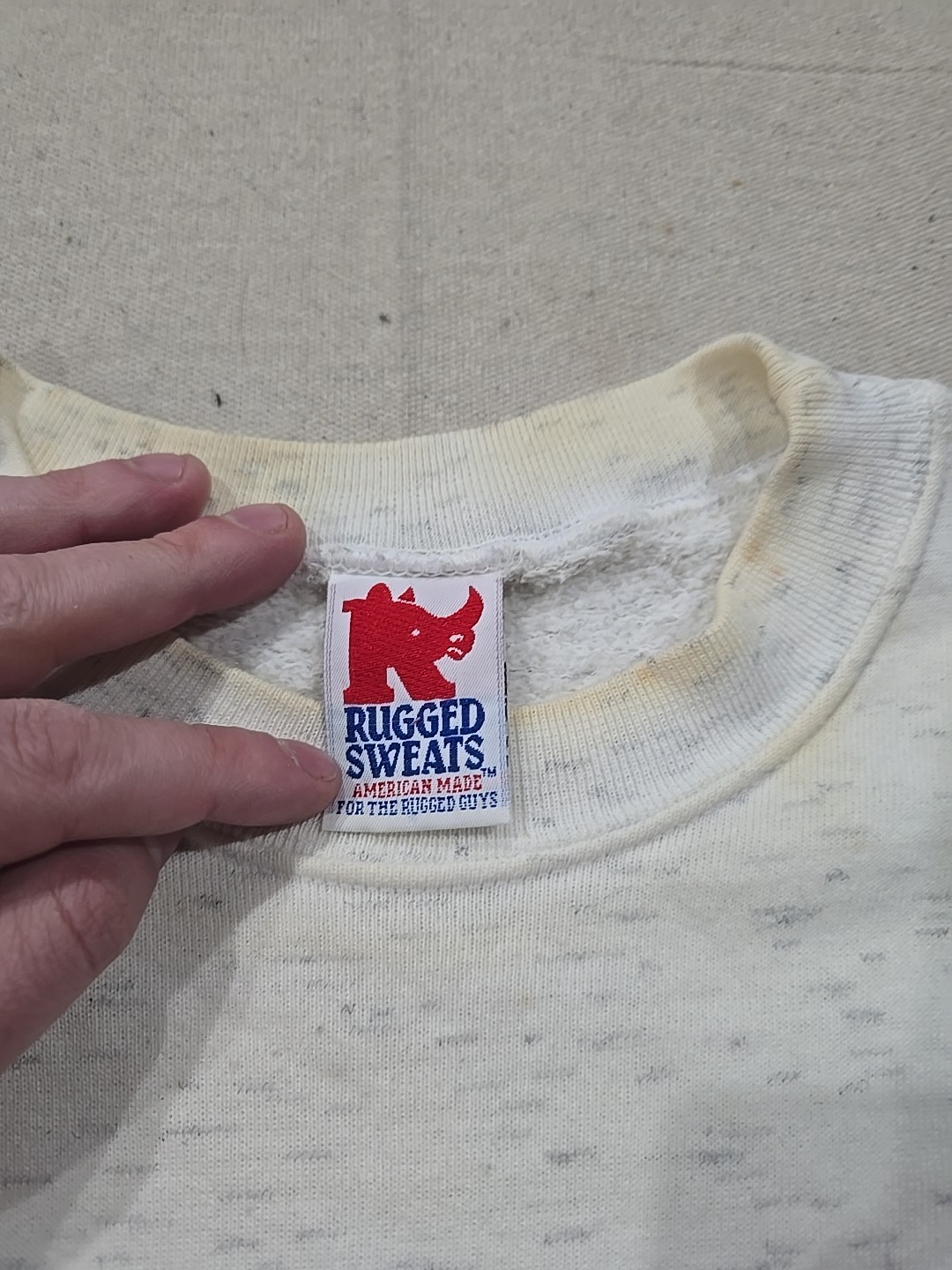 Vintage Masters Golf Sweatshirt Size 2XL White Crewneck Pullover Stained**