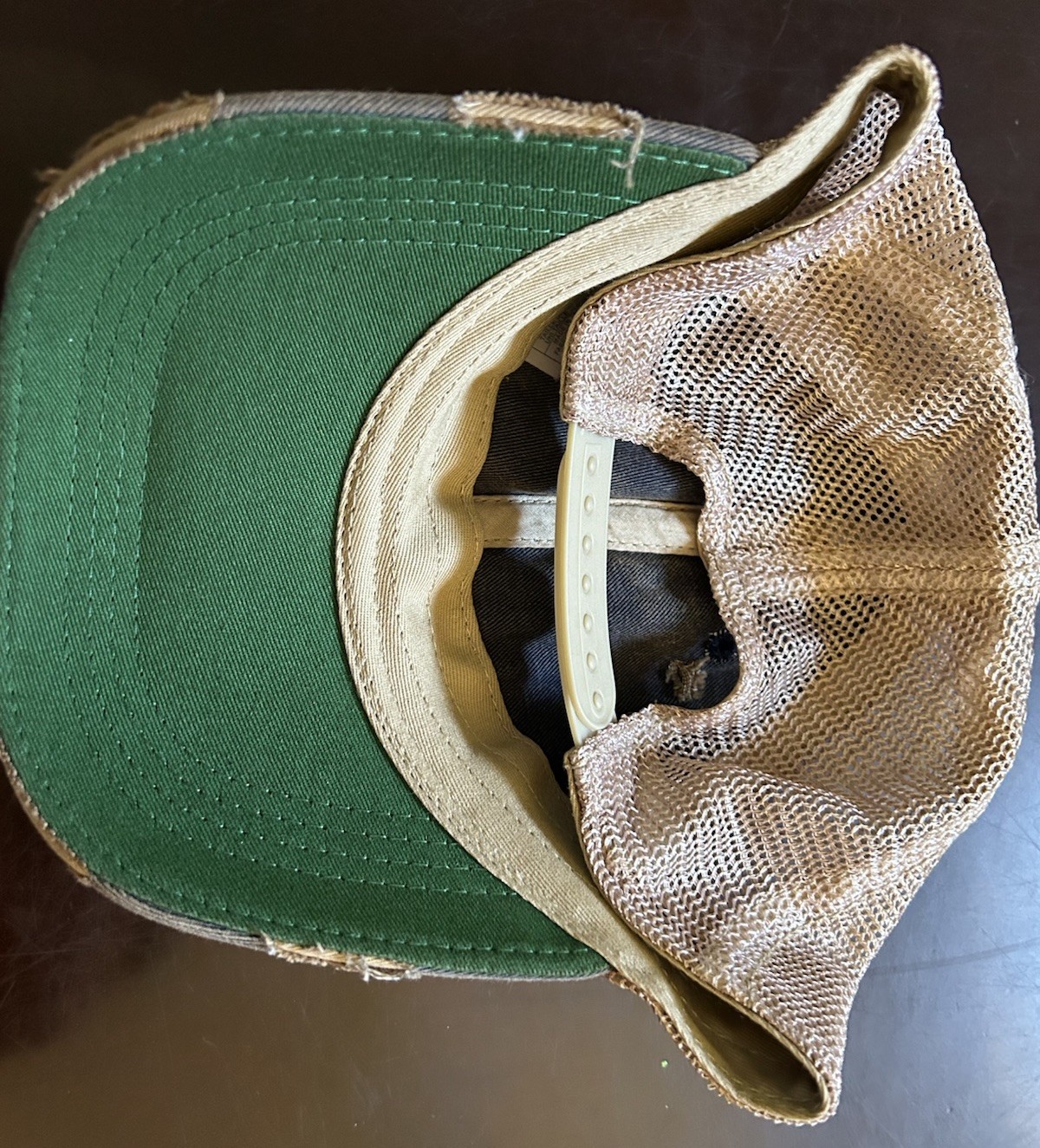 Headmost Snapback Hat Blue One Size Adjustable Mesh Back Distressed 6 Panel New