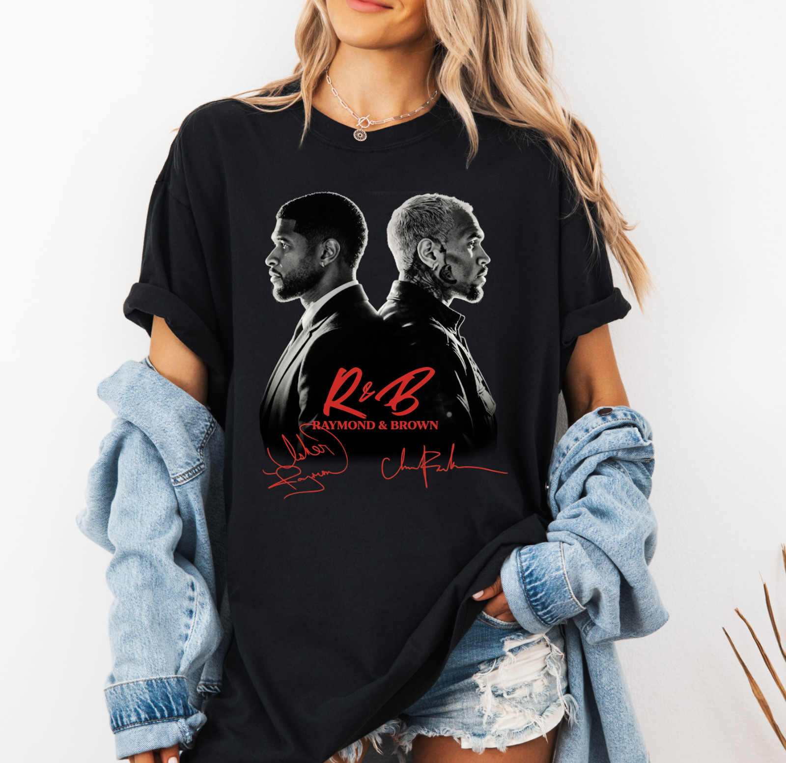 Raymond Brown R&B Tour Comfort Colors Shirt, Chris Brown Usher Tour Graphic tee