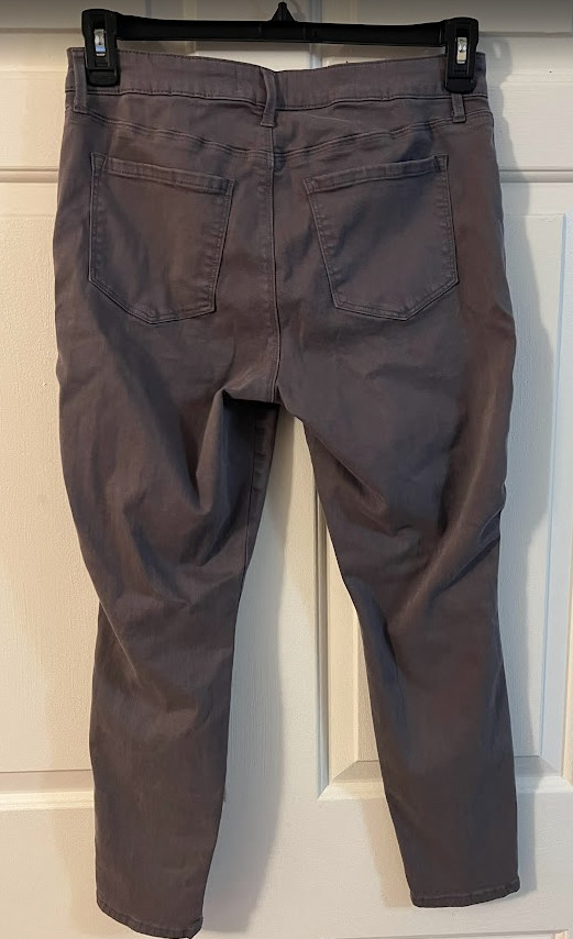 PISTOLA Hannah Cargo Skinny Pants Grey Size 29 Waist Utility Moto Zip Pockets