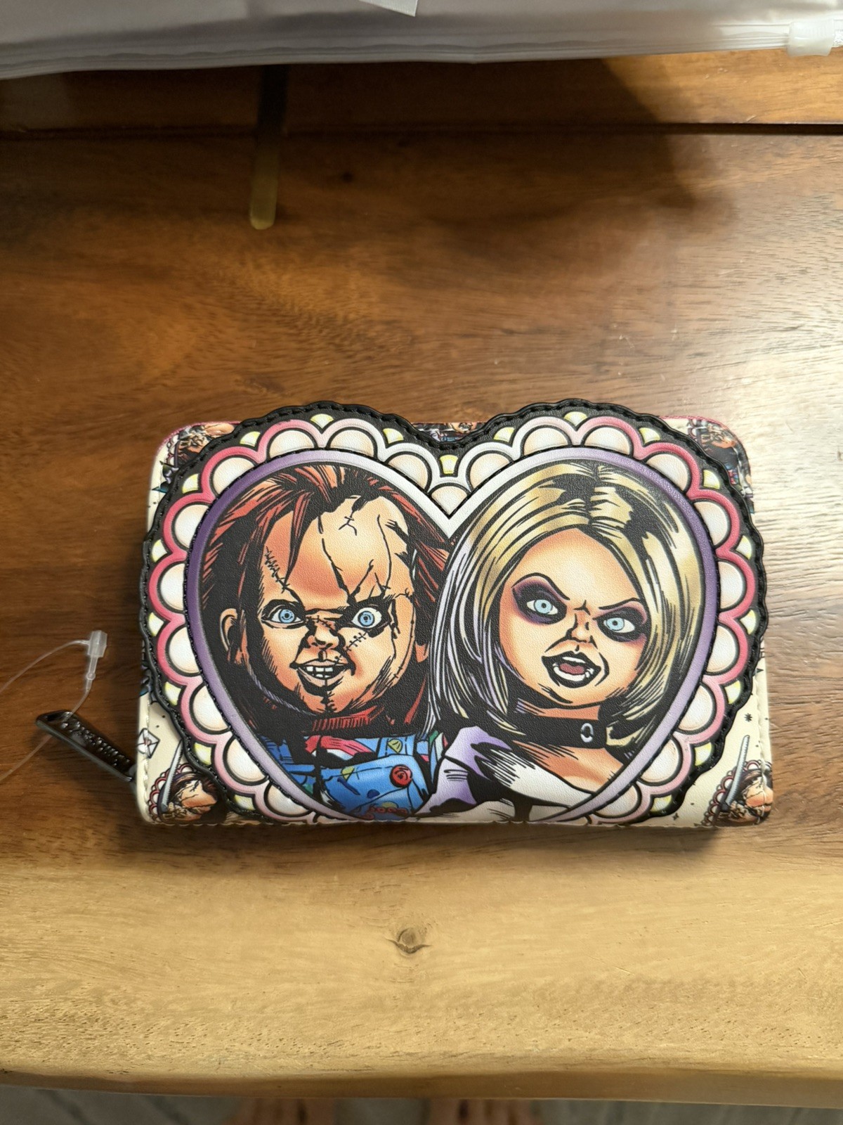 BRAND NEW SEALED Loungefly Chucky and Tiffany Heart Zip Wallet – Bride of chucky