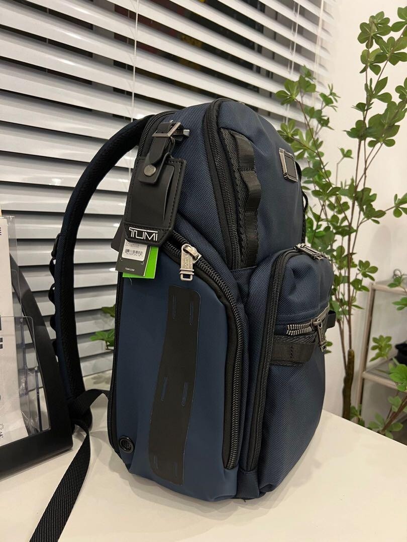 Tumi Alpha Bravo Search Backpack 232789 Nylon Navy Business Travel Bag outlet