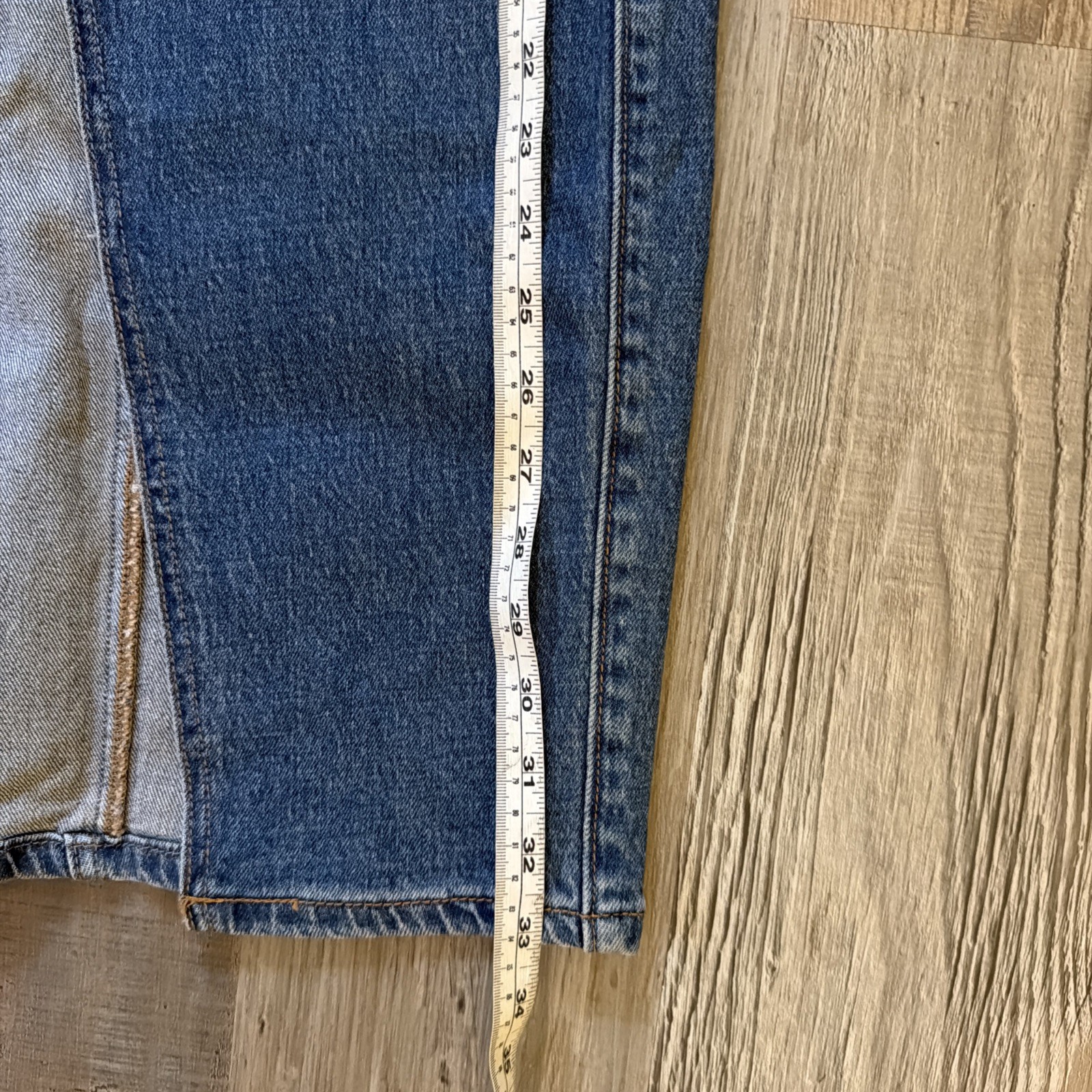 NWT Hudson Arianna Denim Slit Midi Blue Jean Skirt 25