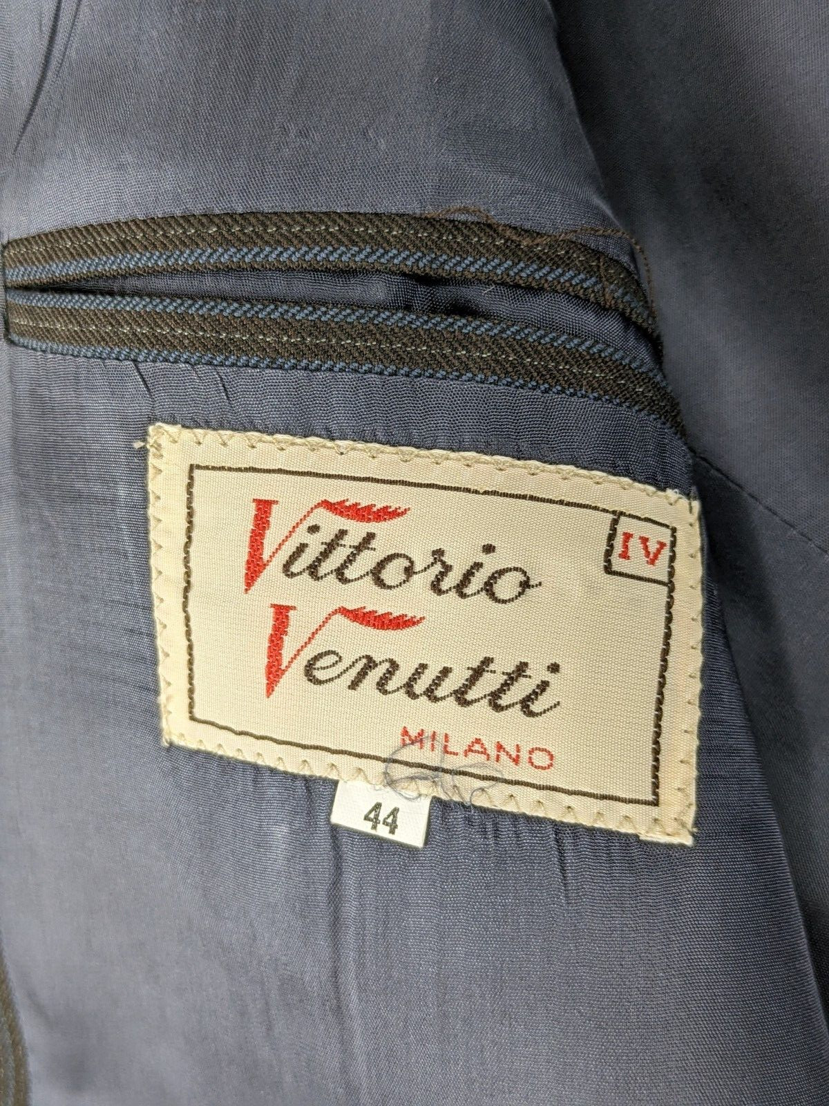 RARE🇮🇹Vtg Vittorio Veneto 44 IV Trevira Wool Blazer Jacket HandTailored Milano
