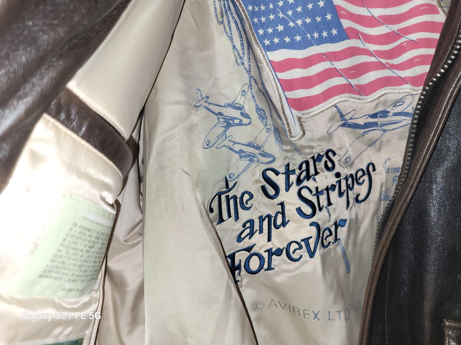 1990s Issue Avirex Type A2 Brown Leather XL Flight Jacket