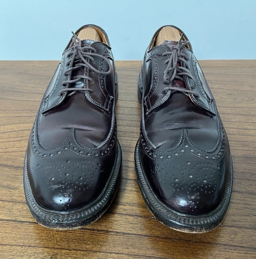 Alden Men’s Size 9 B D Wingtip Leather Oxford Shoes 975 Made in New England USA