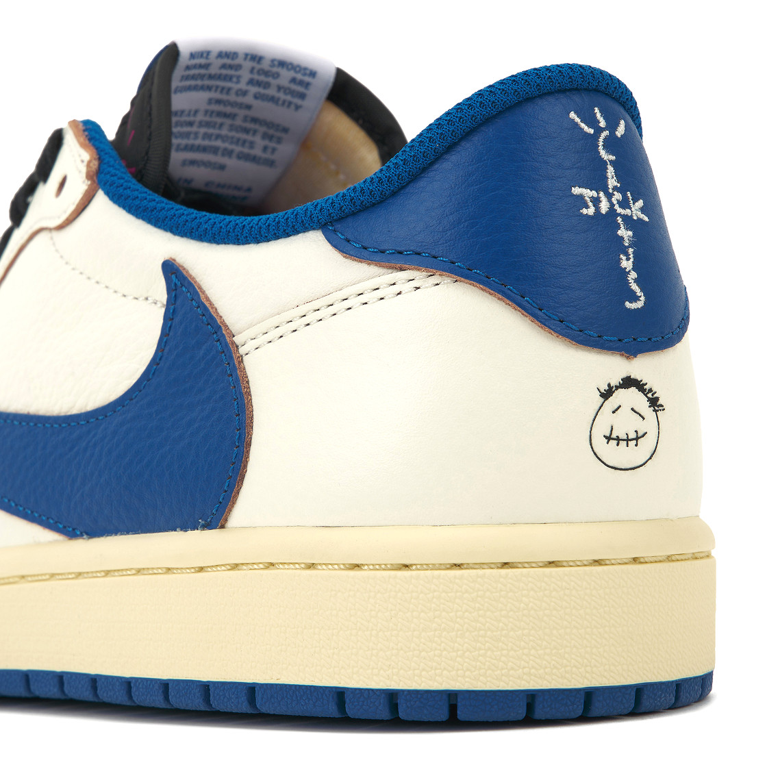Jordan 1 x Travis Scott x Fragment Retro Low OG SP Sail Military Blue DM7866-104