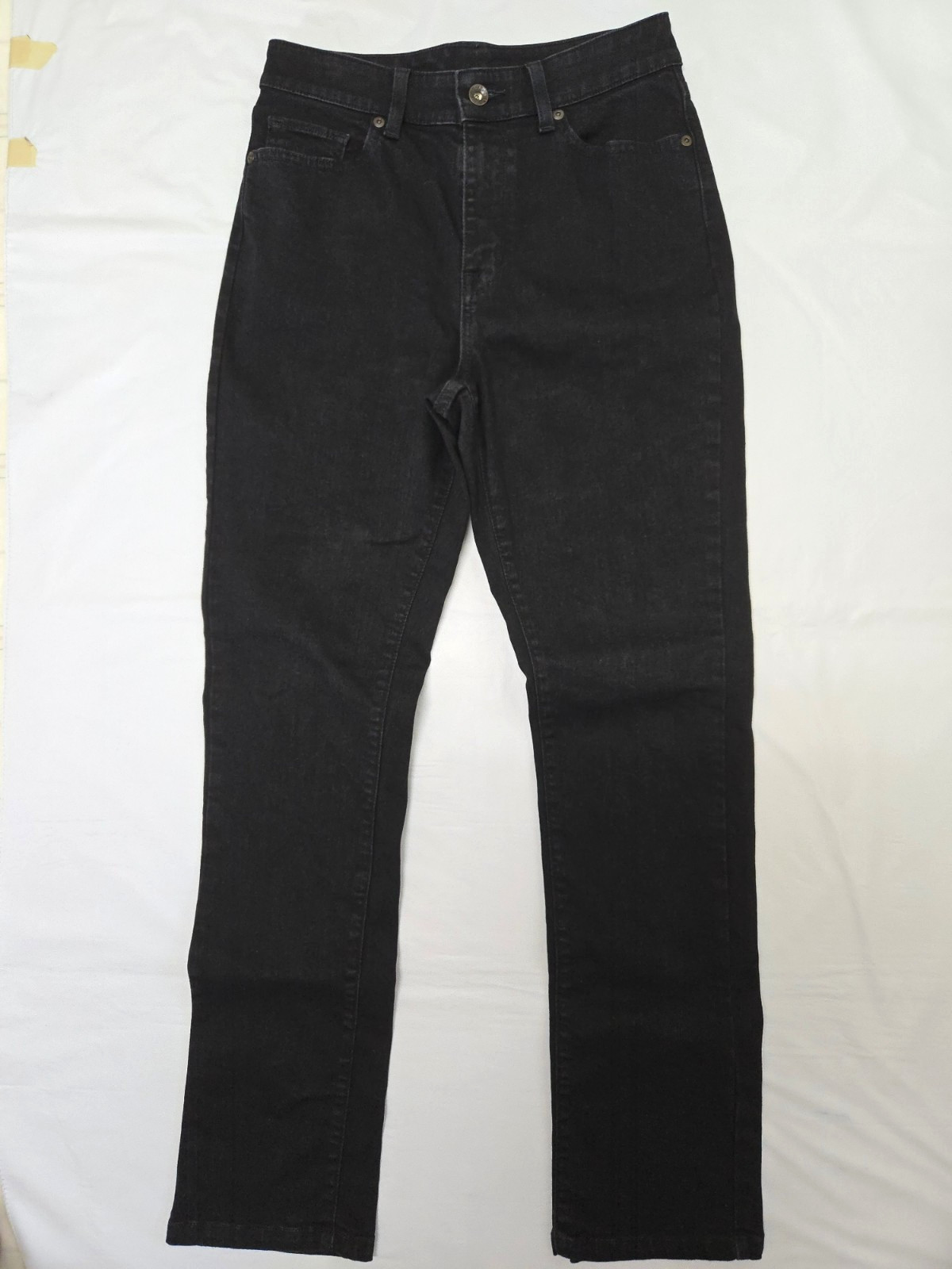 NEVER WORN!- Womens LL BEAN True Shape Jeans Slim Leg- Sz 6 Reg-High Rise- Black
