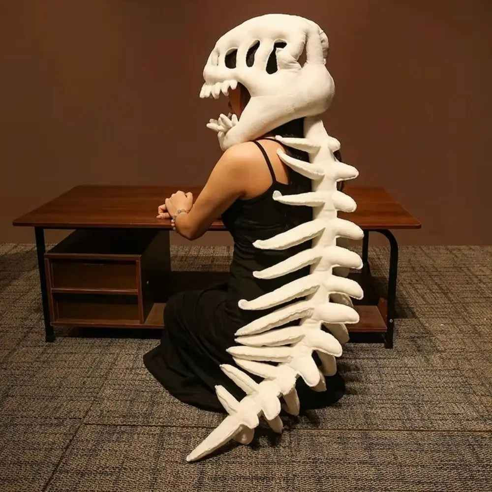 3D Dinosaur Skeleton Plush Toy 75cm Funny Soft Comfortable Cosplay Kids Gift