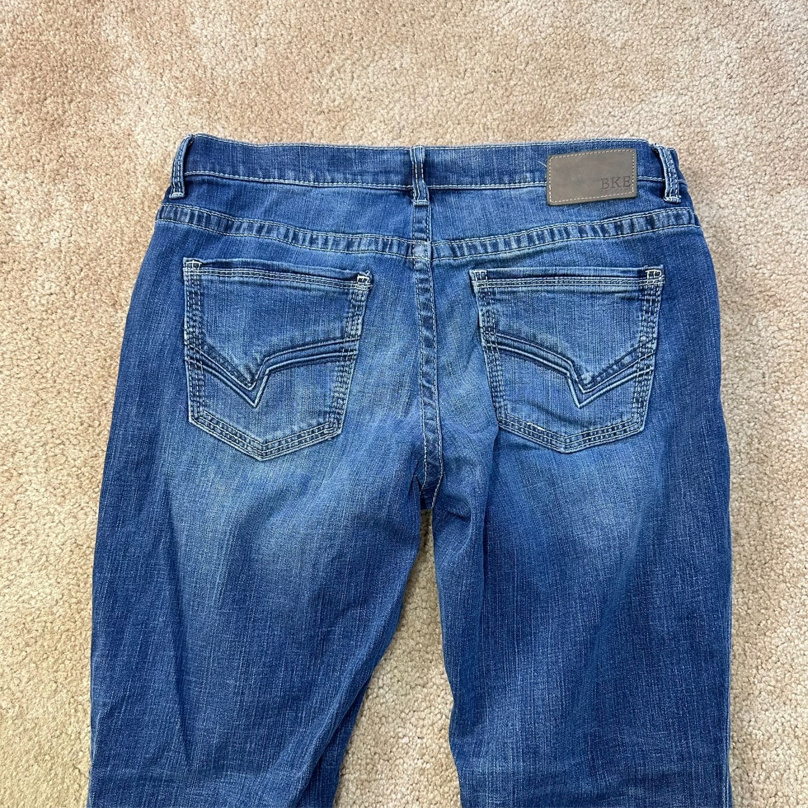 BKE Buckle Nolan Straight leg Jeans Men’s 34×32 Blue Denim stretch