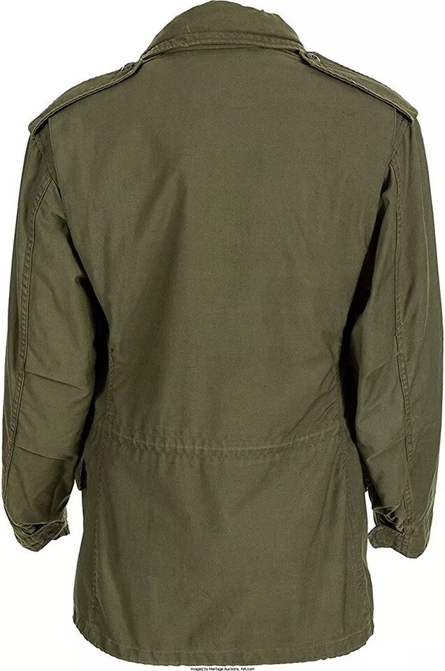 MENS JOHN RAMBO M65 FIRST BLOOD JACKET US ARMY FIELD COMBAT GREEN COTTON JACKET.