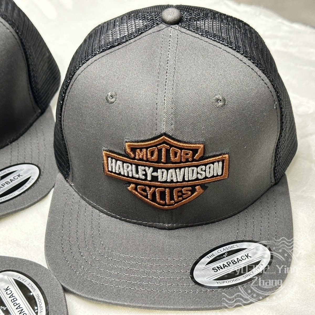 Harley-Davidson Mesh Breathable Casual Adjustable Flat Brim Baseball Cap Hat