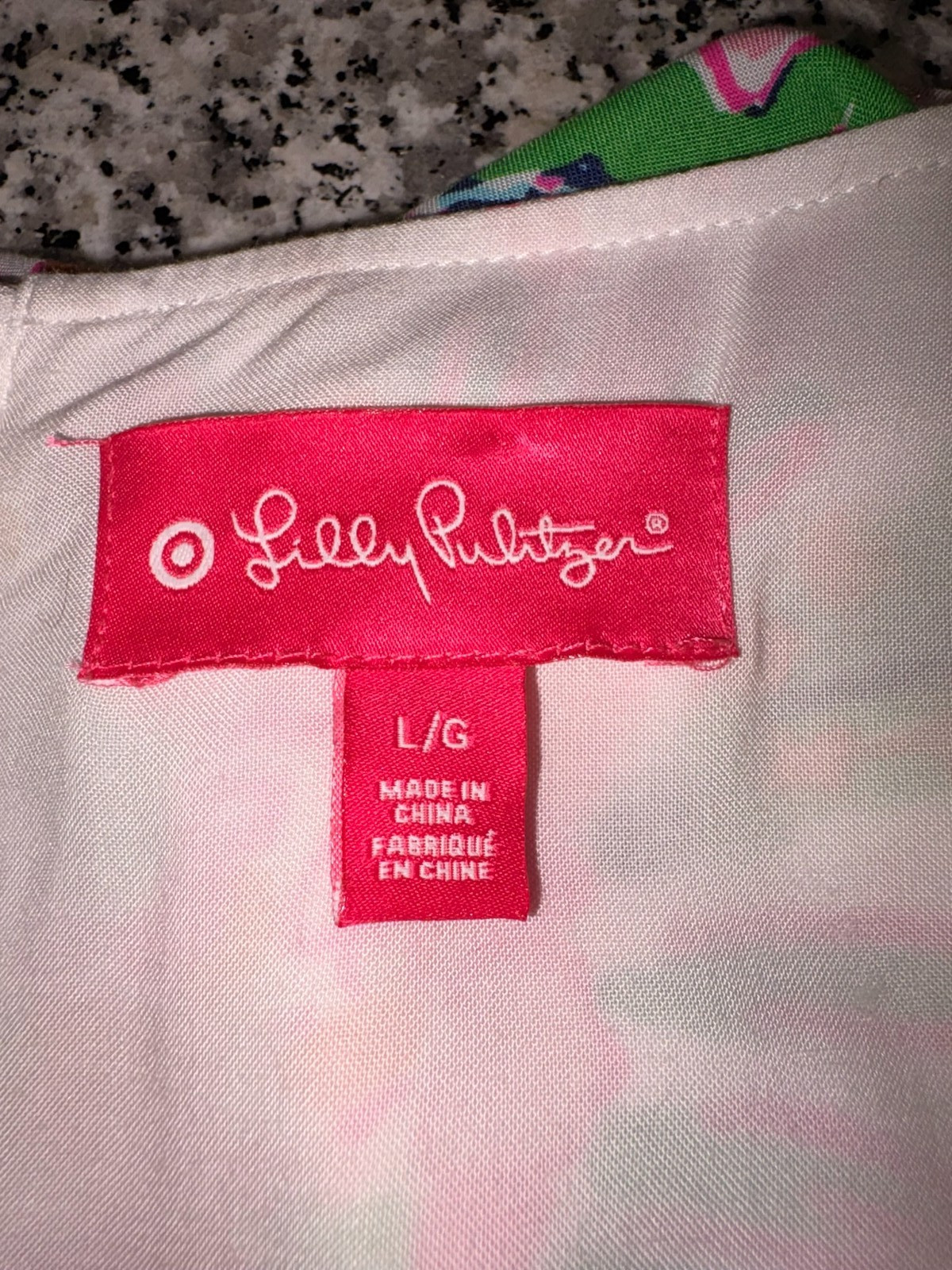 Lilly Pulitzer Sleeveless Floral Tunic Top Large Pink Blue Tropical Rayon