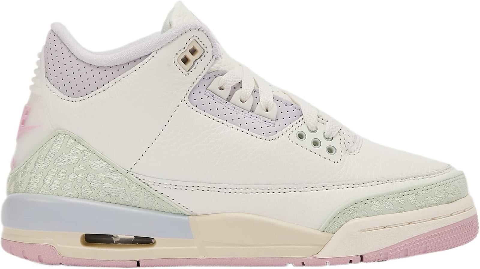 Jordan Air 3 Retro ‘Sail and Jade Aura’ Grade-School (White) – White – 5Y