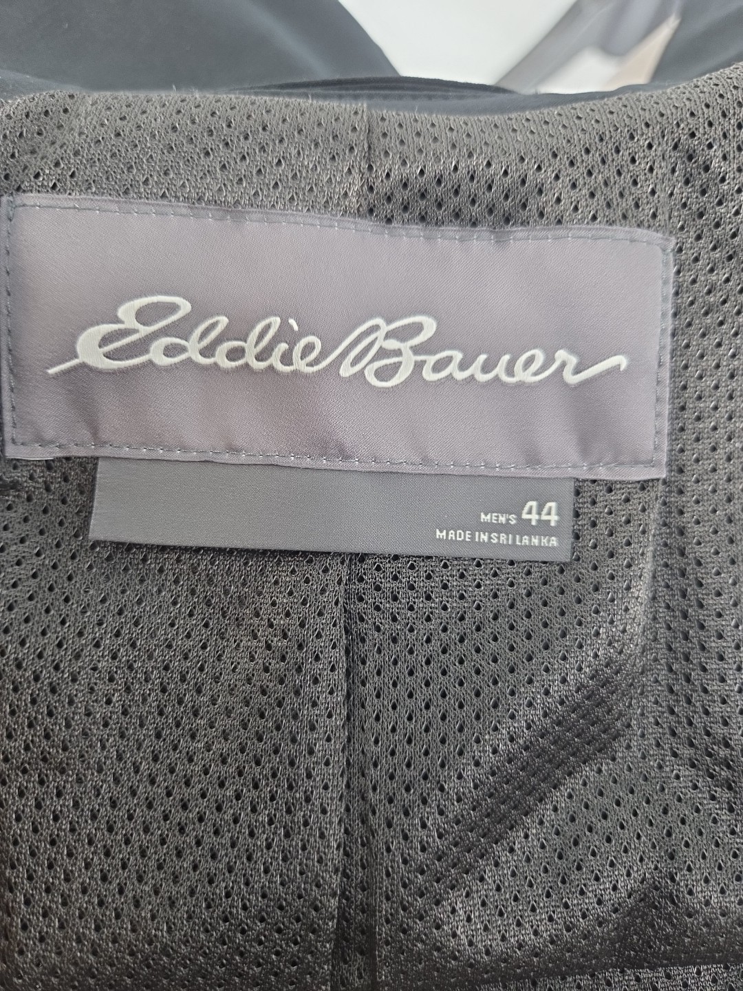 Eddie Bauer Blazer Jacket Mens Black 50 Nylon Blend T44 Voyager 2.0 Travex Coat