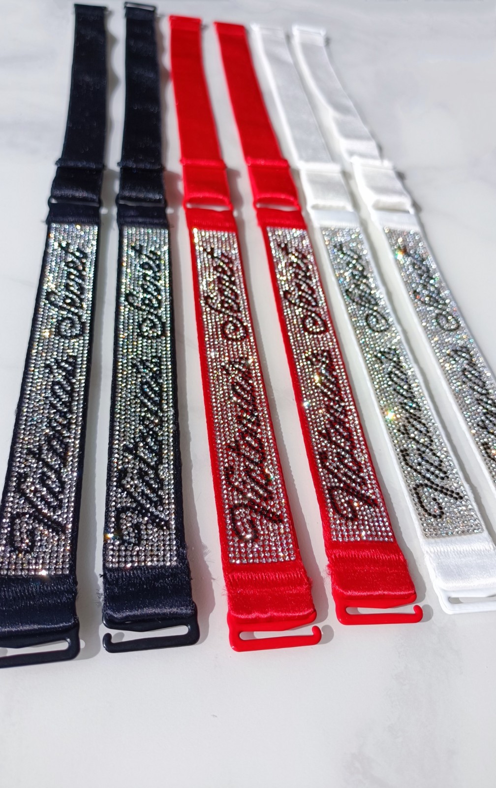 4 Pairs Bra Straps/Black Red White Pink/Your Choice/Send Message