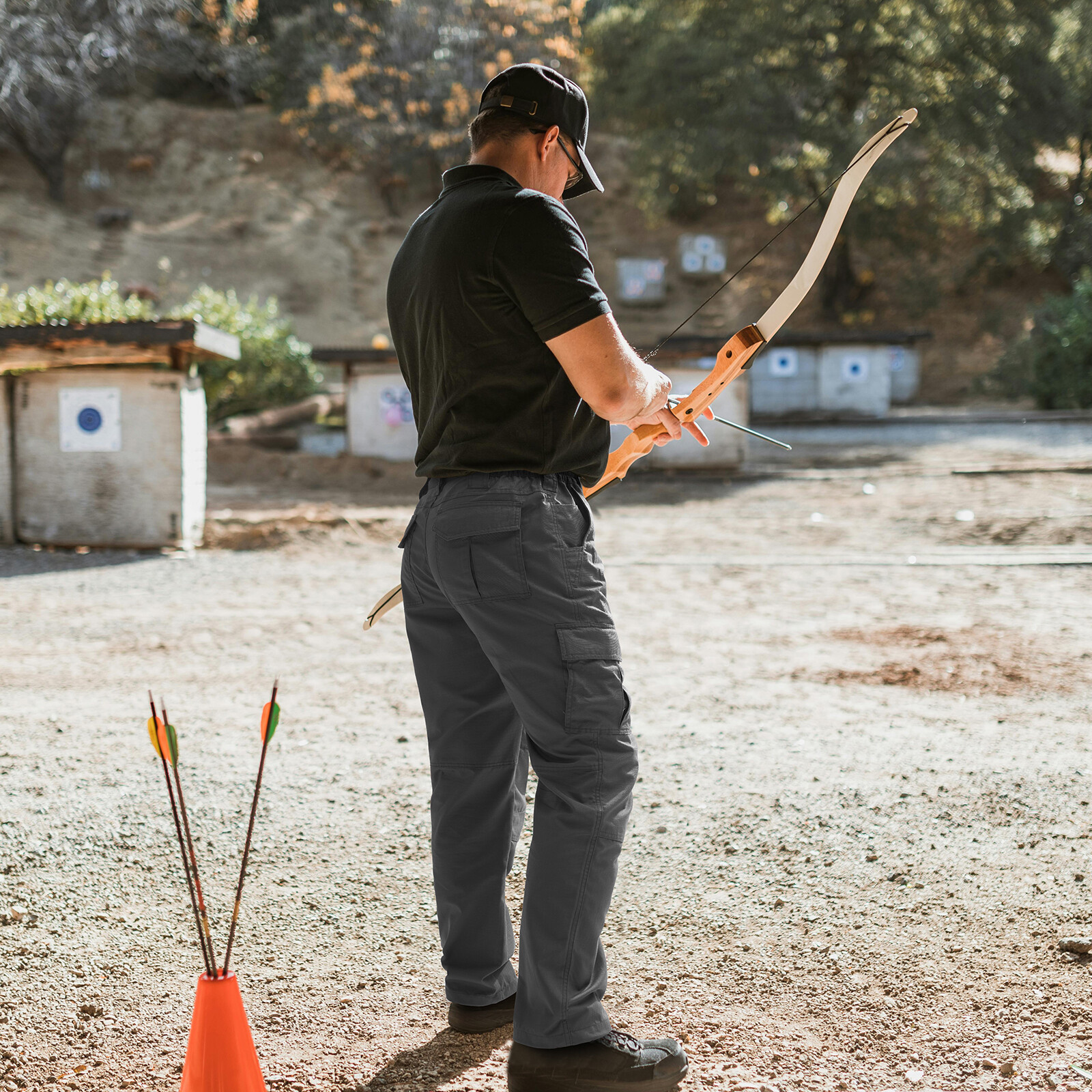 HISEA Men’s Ripstop Tactical Pants Water Resistant Work Cargo Pants 9 Pockets