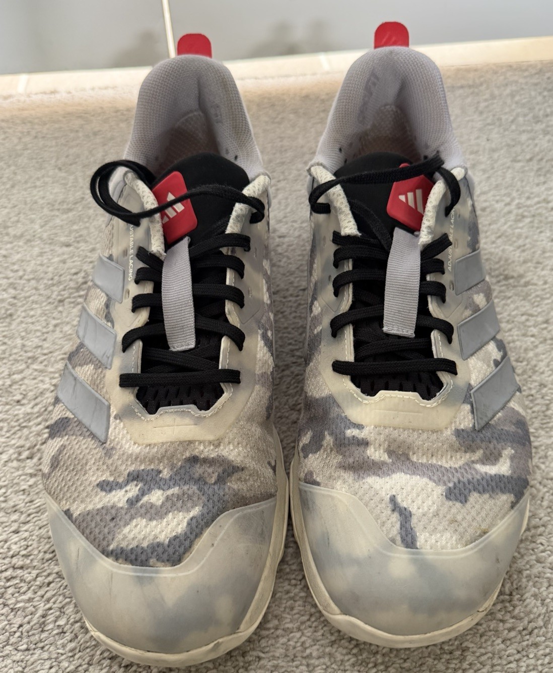 adidas Dropset 3 Gfx Training Mens Grey Camo Sz 13 No Box