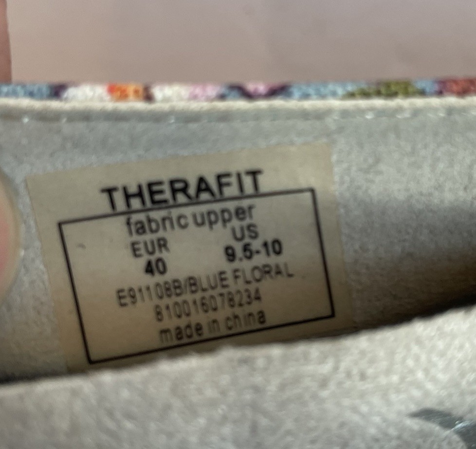 Therafit Danielle Shoes Arch Support Comfort Customize Woman’s Size 9.5-10 EU 40