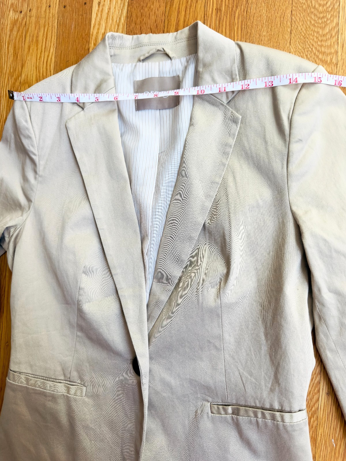Orsay Beige One-Button Blazer Jacket Women’s Size EU 36 / US Small