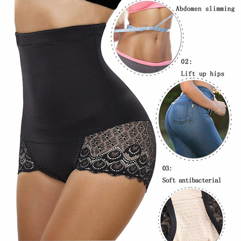 High Waist Body Shaper Butt Lifter Tummy Control Panty Slim Waist Trainer Girdle