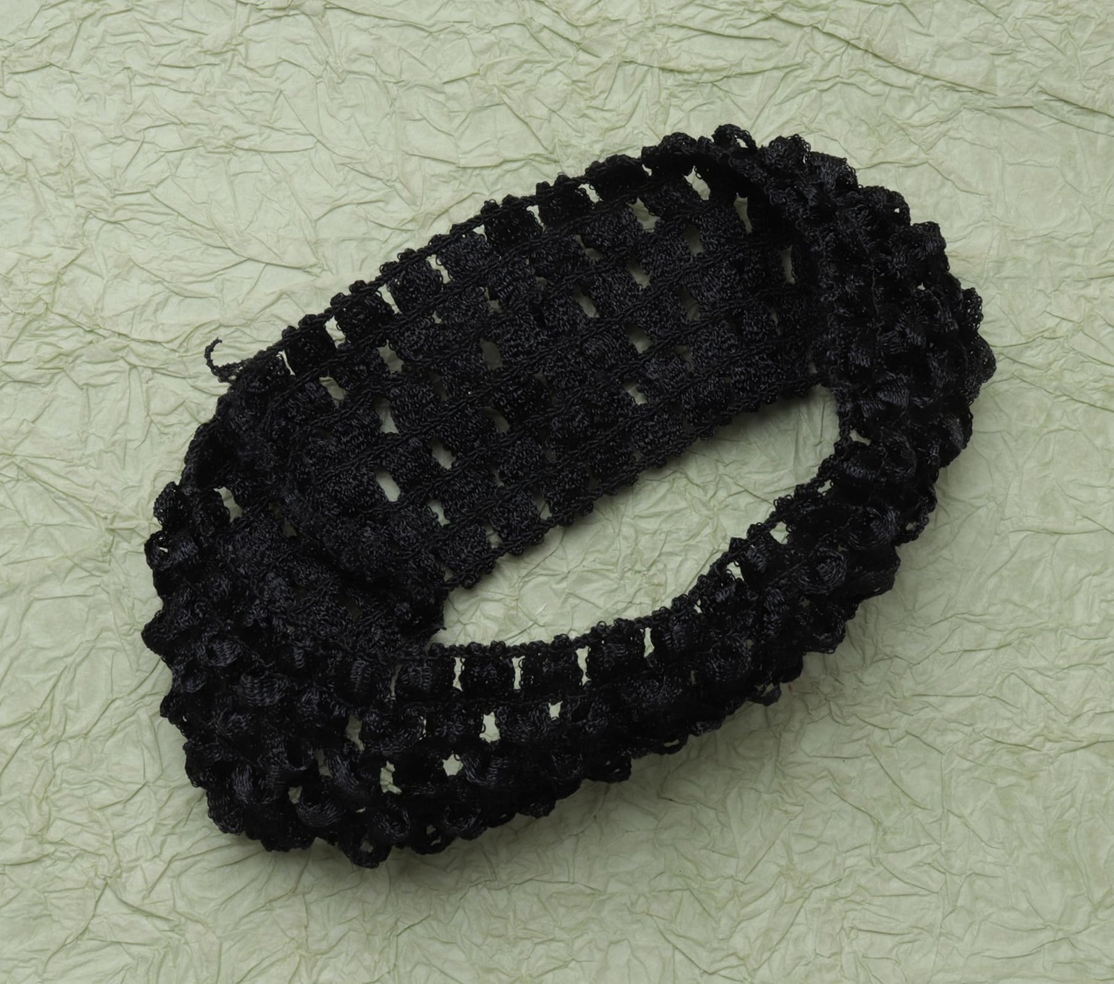 Ruwado 4 Pcs Crochet Headbands Multi Color Soft 4 Count (Pack of 1), Black