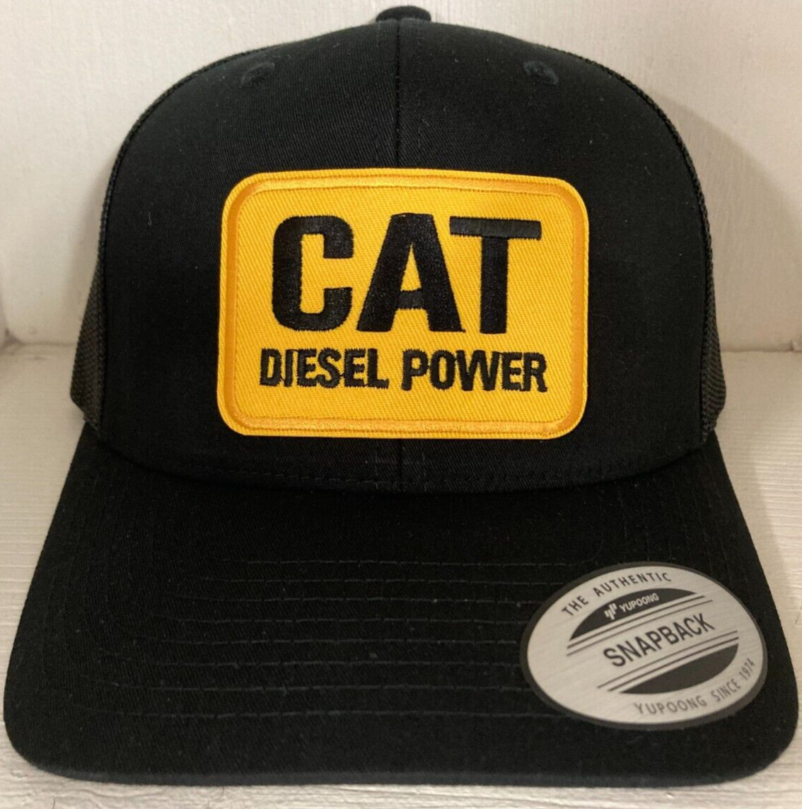 Caterpillar CAT Diesel Power Yupoong SNAPBACK TRUCKER Hat Cap Classic New!