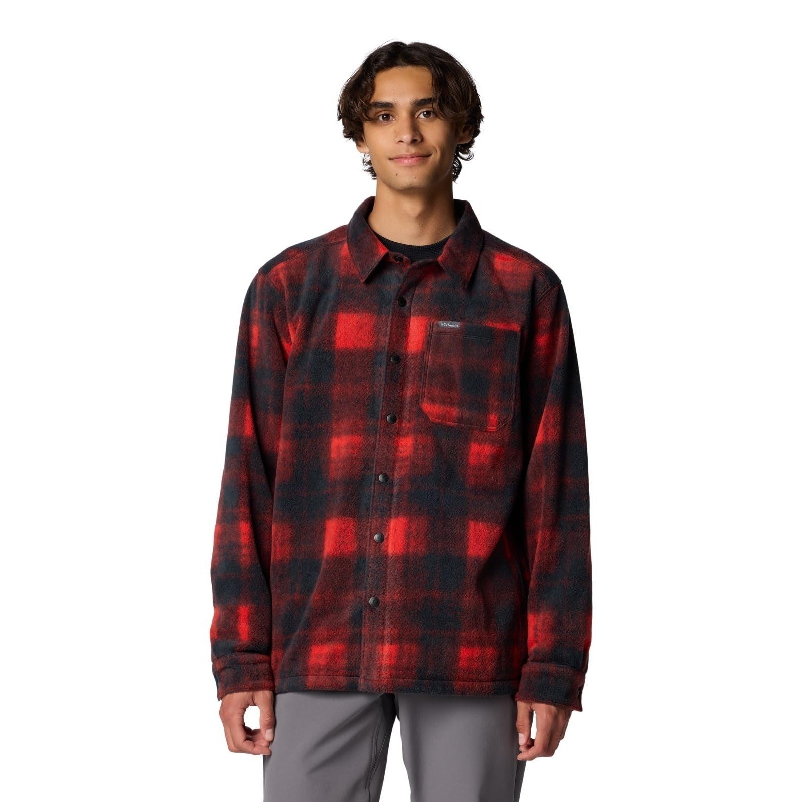 Columbia Steens Mountain Shirt Jacket II Sail Red Omblur Men’s Medium AM1854-698