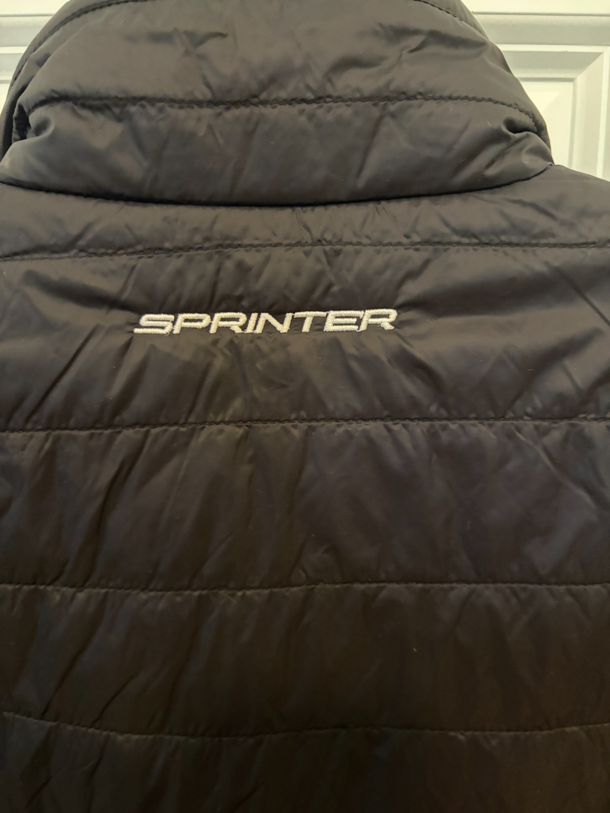 **NEW** Mercedes-Benz Puffer Vest Size Small Black Full Zip Embroidered Logo