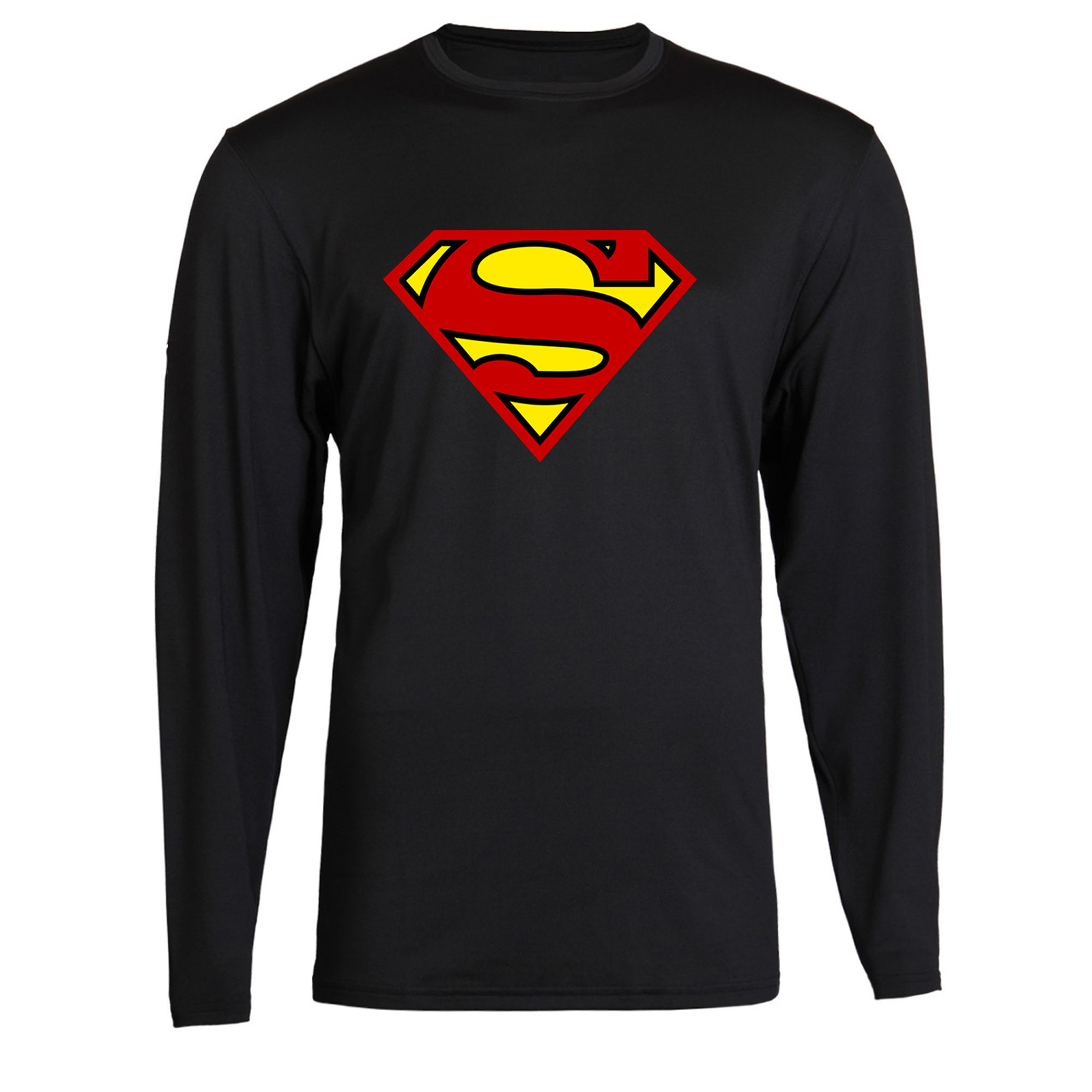 Superman Shirt Unisex T-shirt Tee Black S – 2XL T-Shirt Tee Long Sleeve