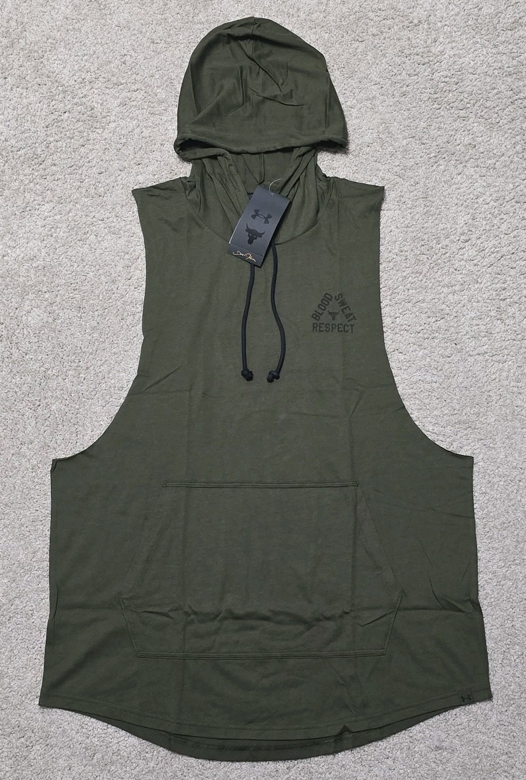 Under Armour Project Rock Sleeveless BSR Hoodie Tank