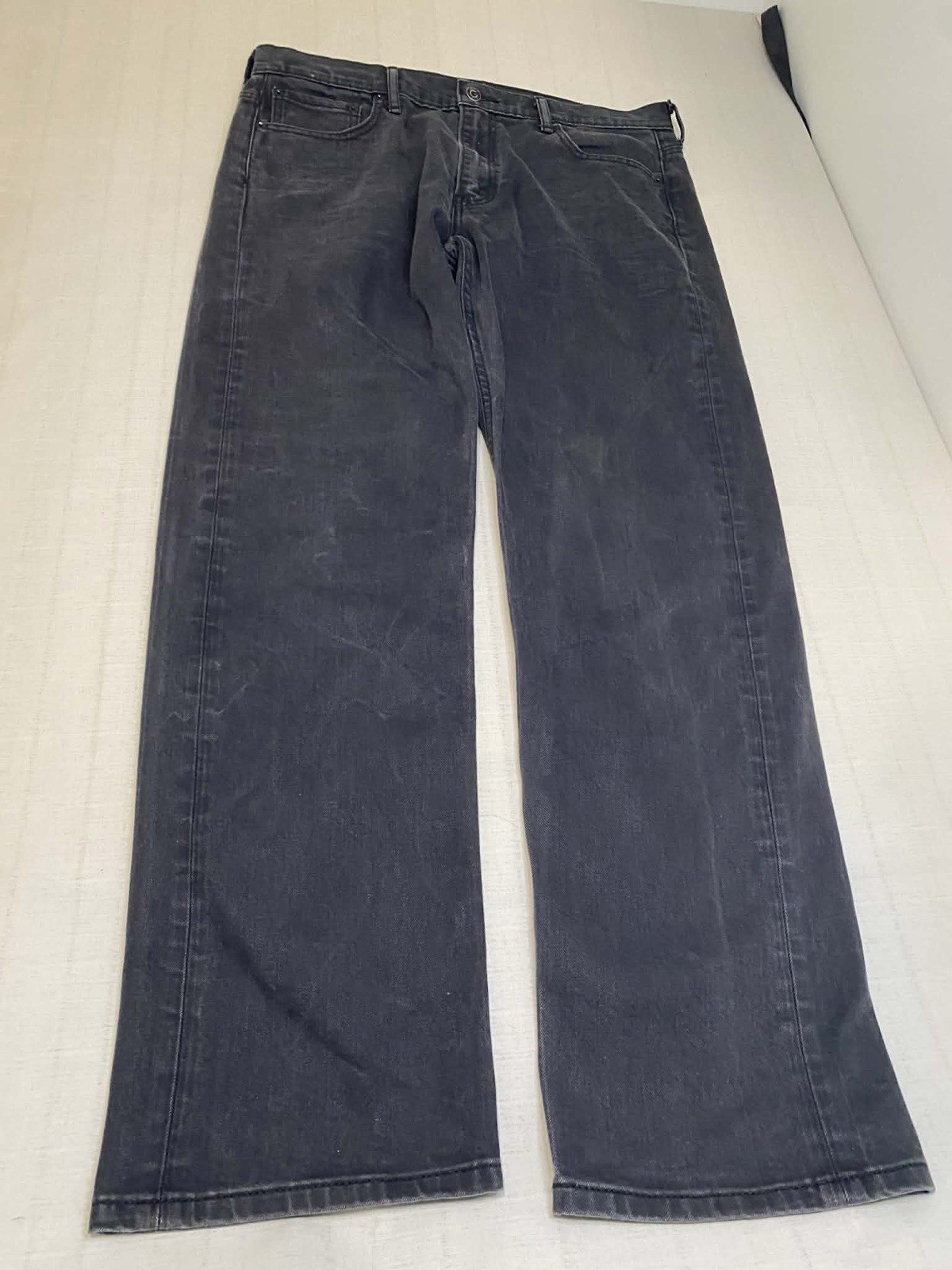Levi’s 569 Men’s Gray Dark Wash Straight Fit Jeans Cotton Denim Skater Grunge