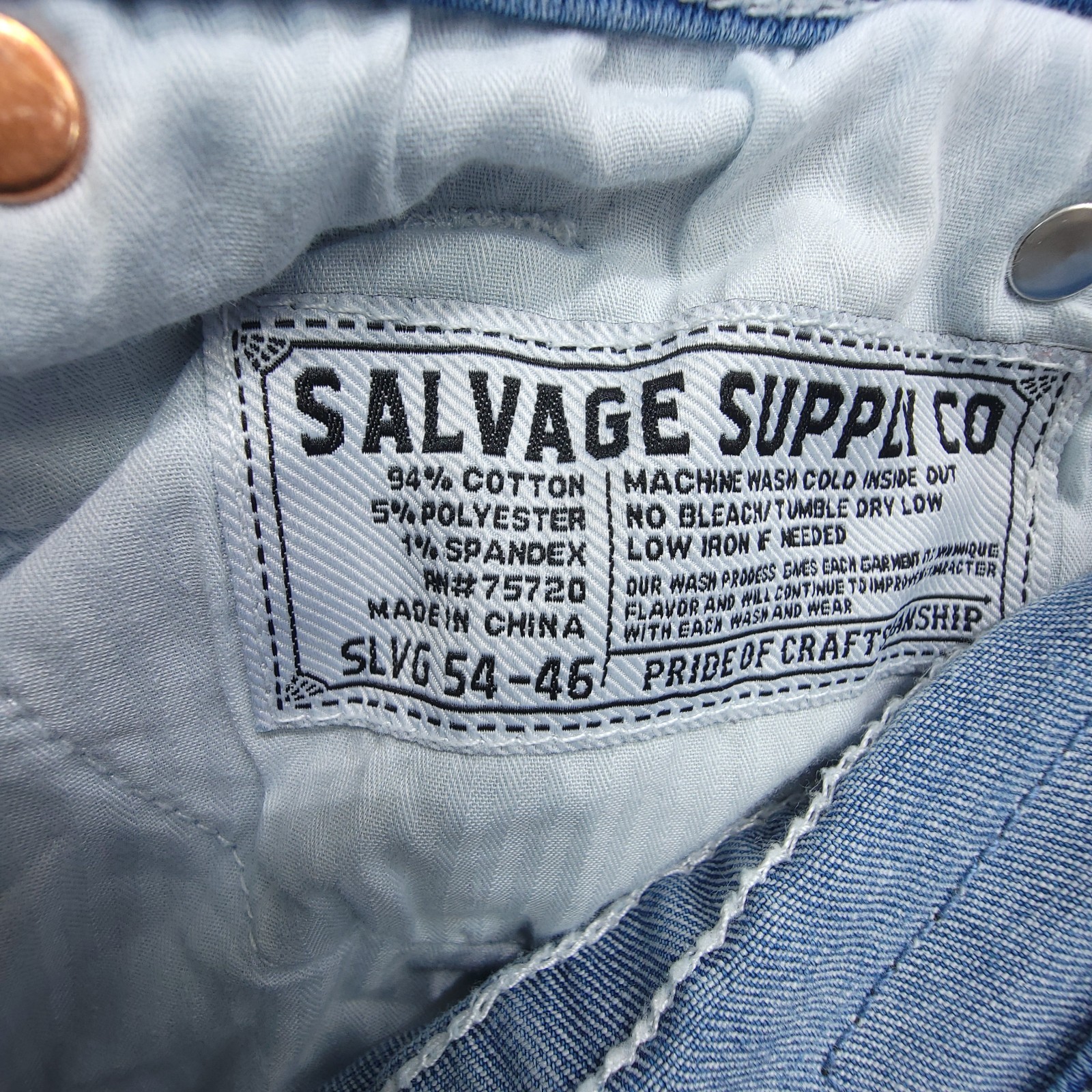 Salvage BKE Denim Shorts Mens 33 Blue Mayhem Jean Cutoffs