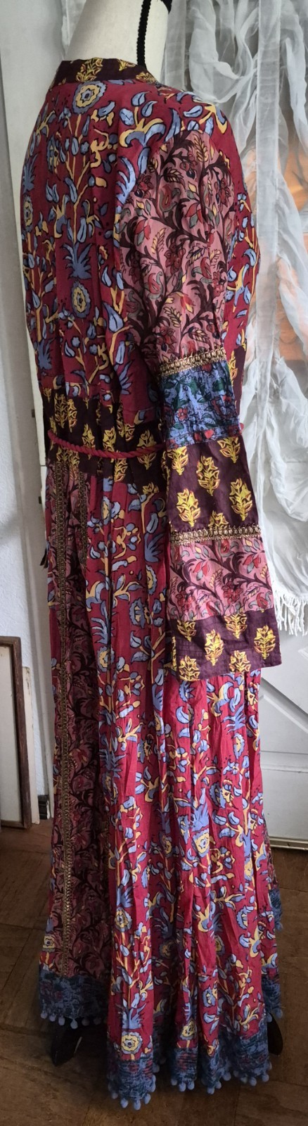 Soft Surroundings Women’s Carmela Maxi Dress Size 18 In Garnet Boho