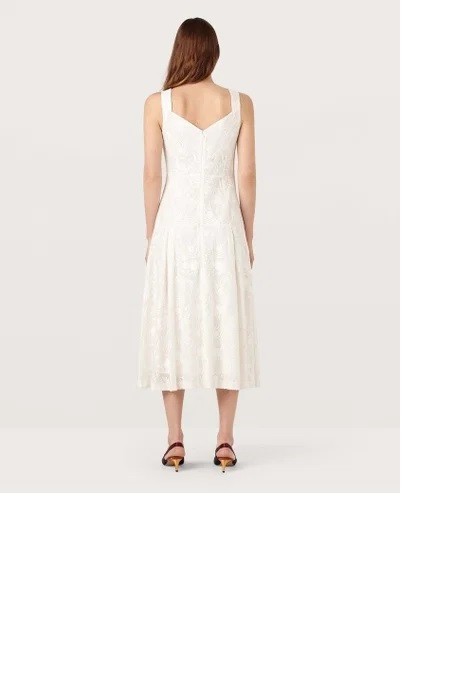 Finery Ivory/White Silk & Cotton Dress, Fully Lined, Size 14,Brand New With Tags