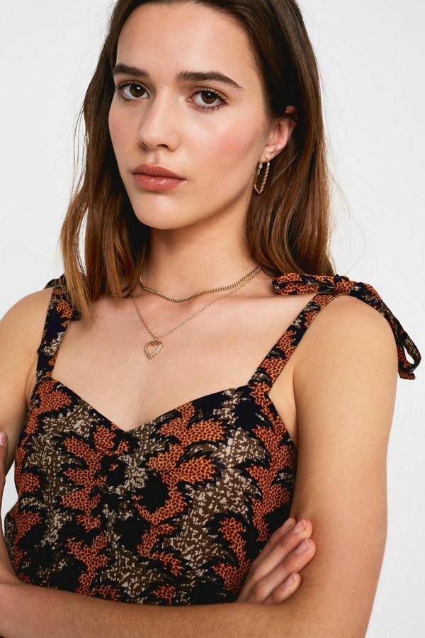 Urban Outfitters Jumpsuit Romper Floral 90s Fall Harvest Cottagecore Homestead