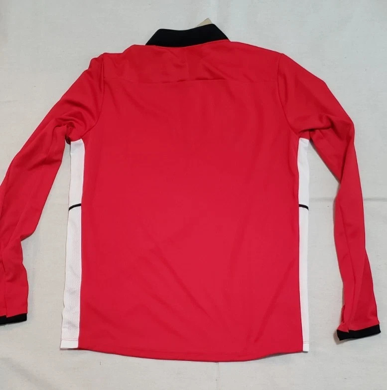 Nike Academy Men’s L Red Black Pullover 1/4 Zip Drill Top Dri-FIT FZ9767 627