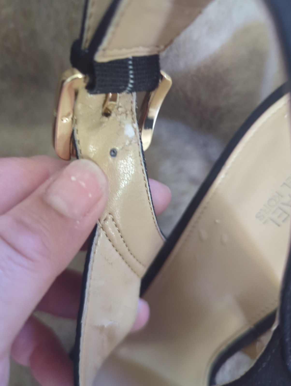 MICHAEL KORS Becky Dress Slingback crisscross admiral velvet dress heels