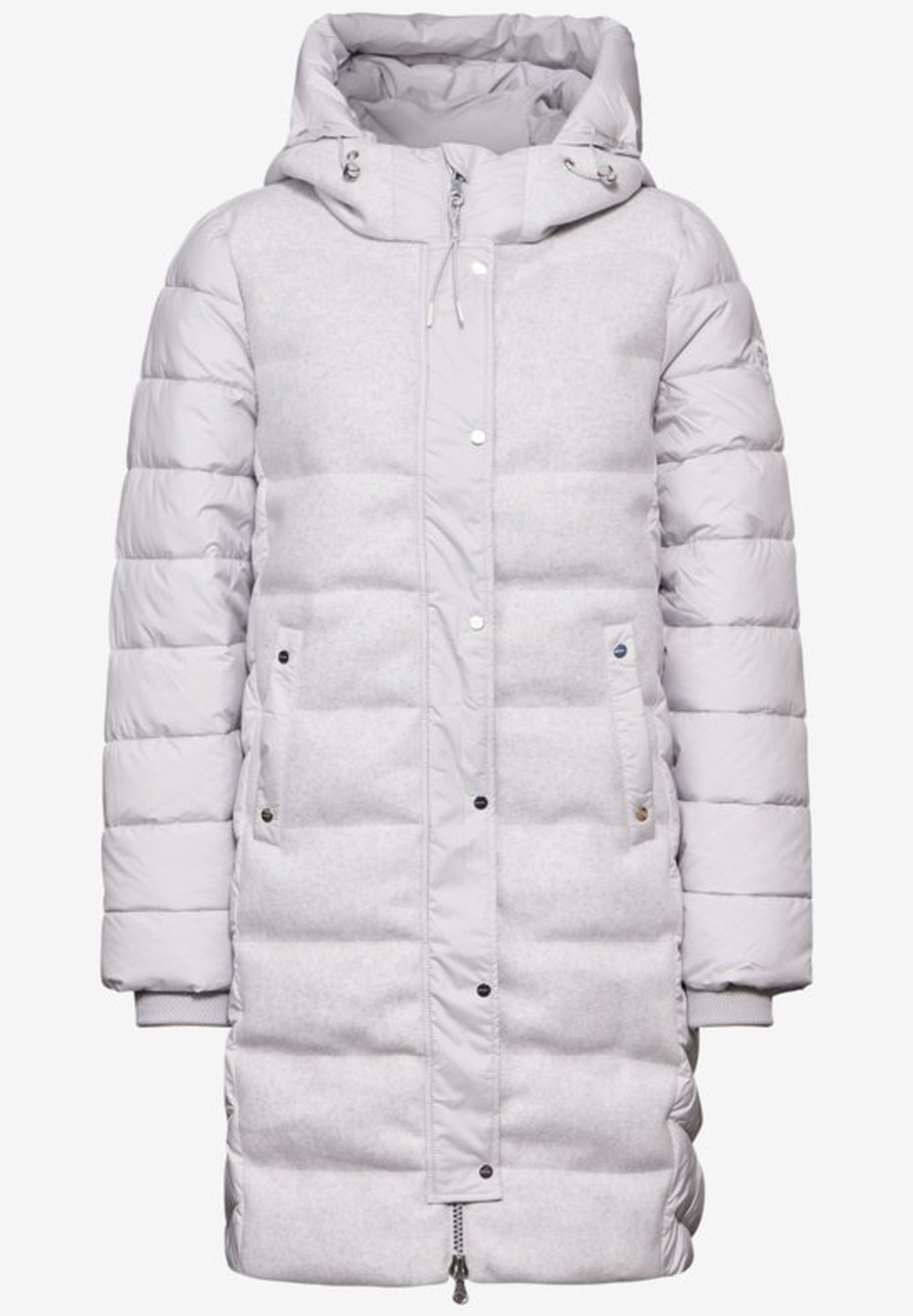 Street One quilted jacket with material mix in the color gray