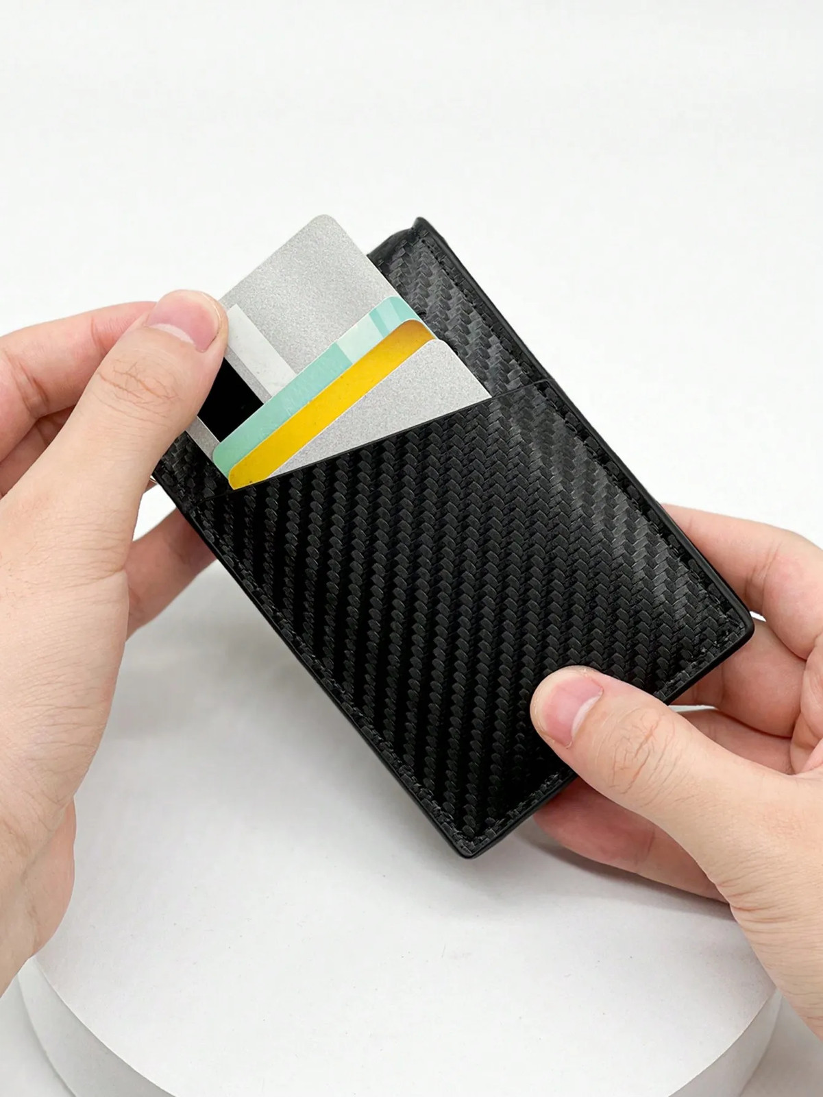 Carbon Fiber Wallets Wallet for Men Man Card Holder Money Bag Slim Thin Mini