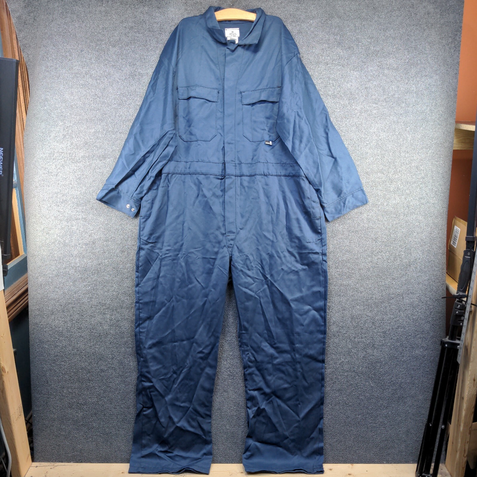 Steel Grip Inc. Men’s Coveralls Blue Size 58 Flame Resistant Alum Splash Resist